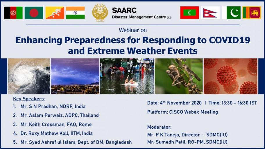 Webinar on Enhancing Preparedness for Responding to COVID19 and Extreme Weather Events